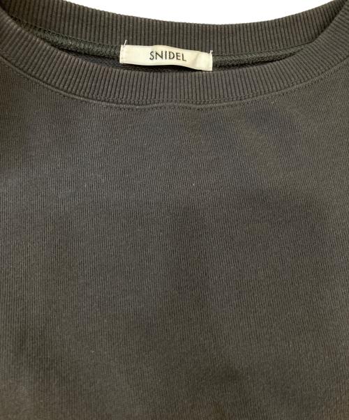 Snidel（スナイデル）Snidel (スナイデル) フリルクルーネックスウェット グレー サイズ:FREEの古着・服飾アイテム