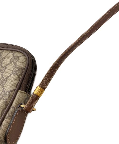 GUCCI（グッチ）GUCCI (グッチ) GGスプリームキャンバスショルダーバッグ　OLD ブラウンの古着・服飾アイテム