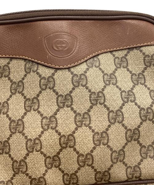GUCCI（グッチ）GUCCI (グッチ) GGスプリームキャンバスショルダーバッグ　OLD ブラウンの古着・服飾アイテム