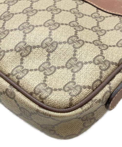 GUCCI（グッチ）GUCCI (グッチ) GGスプリームキャンバスショルダーバッグ　OLD ブラウンの古着・服飾アイテム