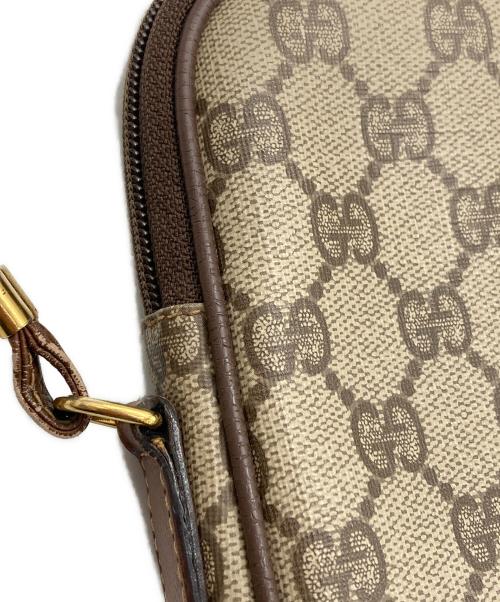 GUCCI（グッチ）GUCCI (グッチ) GGスプリームキャンバスショルダーバッグ　OLD ブラウンの古着・服飾アイテム