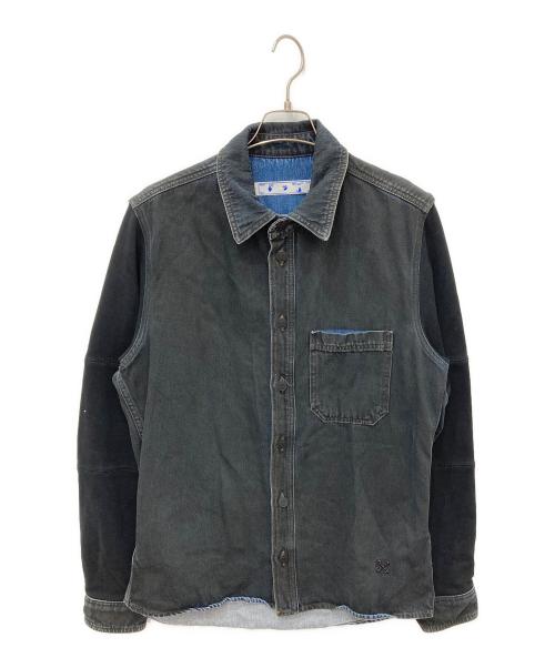 OFFWHITE（オフホワイト）OFFWHITE (オフホワイト) Arrows Print Denim Shirt ブラック サイズ:Mの古着・服飾アイテム