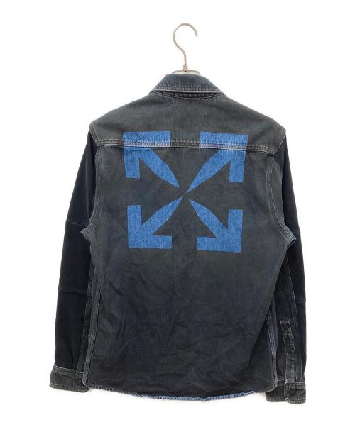 OFFWHITE（オフホワイト）OFFWHITE (オフホワイト) Arrows Print Denim Shirt ブラック サイズ:Mの古着・服飾アイテム