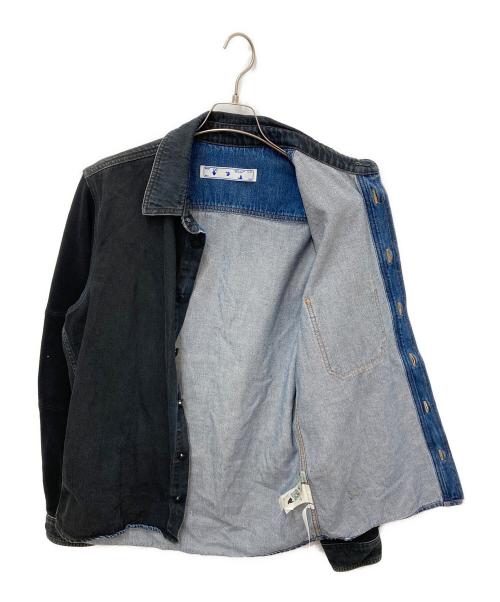 OFFWHITE（オフホワイト）OFFWHITE (オフホワイト) Arrows Print Denim Shirt ブラック サイズ:Mの古着・服飾アイテム
