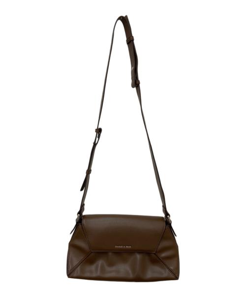 CHARLES & KEITH（チャールズアンドキース）CHARLES & KEITH (チャールズアンドキース) Nasrin ナスリン ジオメトリックショルダーバッグ ブラウンの古着・服飾アイテム