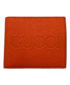 GUCCIグッチ）の古着「ロゴコインウォレット」｜オレンジ