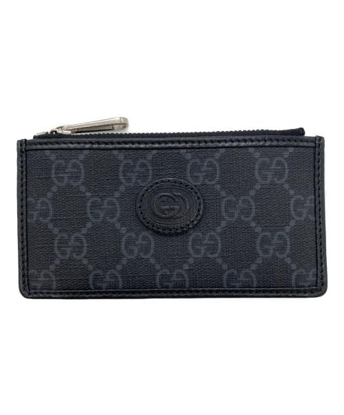 GUCCI（グッチ）GUCCI (グッチ) GGスプリーム　フラグメントケース ブラックの古着・服飾アイテム