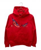 SUPREMEシュプリーム）の古着「Eyes Hooded Sweatshirt」｜レッド