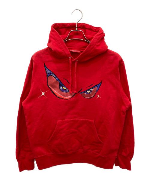 SUPREME（シュプリーム）Supreme (シュプリーム) Eyes Hooded Sweatshirt レッド サイズ:Sの古着・服飾アイテム