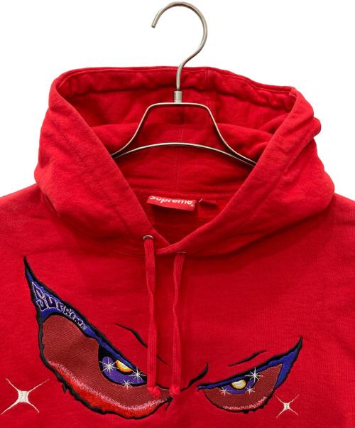 SUPREME（シュプリーム）Supreme (シュプリーム) Eyes Hooded Sweatshirt レッド サイズ:Sの古着・服飾アイテム