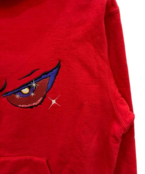 SUPREME（シュプリーム）Supreme (シュプリーム) Eyes Hooded Sweatshirt レッド サイズ:Sの古着・服飾アイテム
