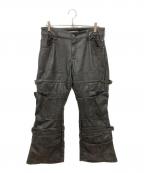 Jaded Londonジェイデッドロンドン）の古着「Moto Drift Bootcut Trousers」｜ブラック