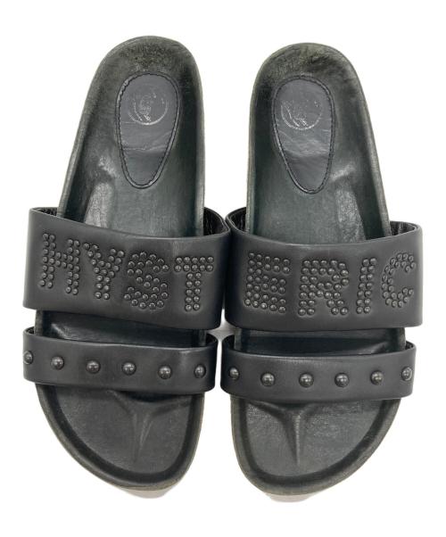 Hysteric Glamour（ヒステリックグラマー）Hysteric Glamour (ヒステリックグラマー) leather studs sandal ブラック サイズ:記載無しの為実寸参照の古着・服飾アイテム