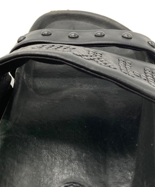 Hysteric Glamour（ヒステリックグラマー）Hysteric Glamour (ヒステリックグラマー) leather studs sandal ブラック サイズ:記載無しの為実寸参照の古着・服飾アイテム