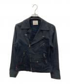 LEVI'Sリーバイス）の古着「デニムライダースジャケット」｜ブラック