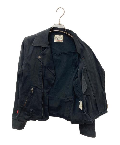 LEVI'S（リーバイス）LEVI'S (リーバイス) デニムライダースジャケット ブラック サイズ:Mの古着・服飾アイテム