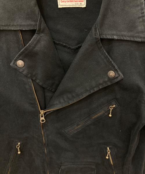 LEVI'S（リーバイス）LEVI'S (リーバイス) デニムライダースジャケット ブラック サイズ:Mの古着・服飾アイテム