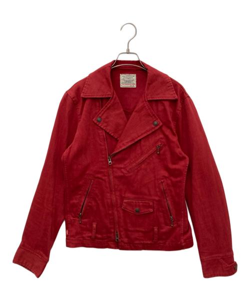 LEVI'S（リーバイス）LEVI'S (リーバイス) デニムライダースジャケット レッド サイズ:Mの古着・服飾アイテム