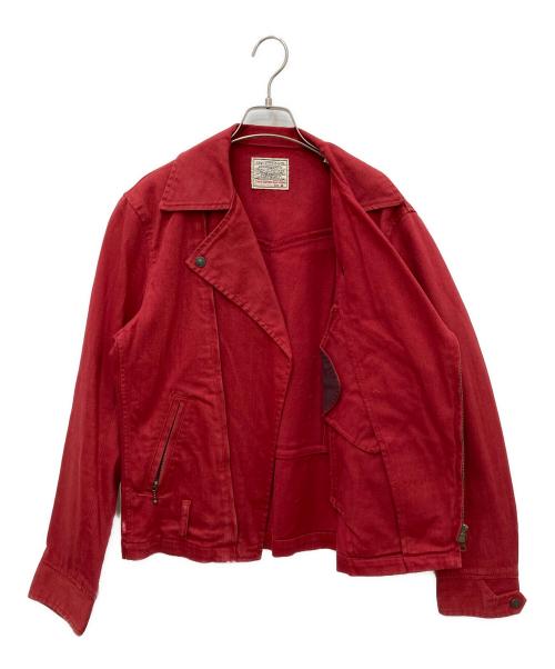 LEVI'S（リーバイス）LEVI'S (リーバイス) デニムライダースジャケット レッド サイズ:Mの古着・服飾アイテム