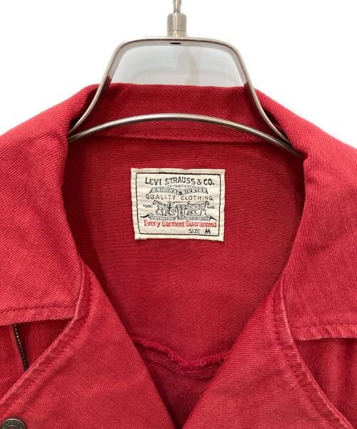 LEVI'S（リーバイス）LEVI'S (リーバイス) デニムライダースジャケット レッド サイズ:Mの古着・服飾アイテム