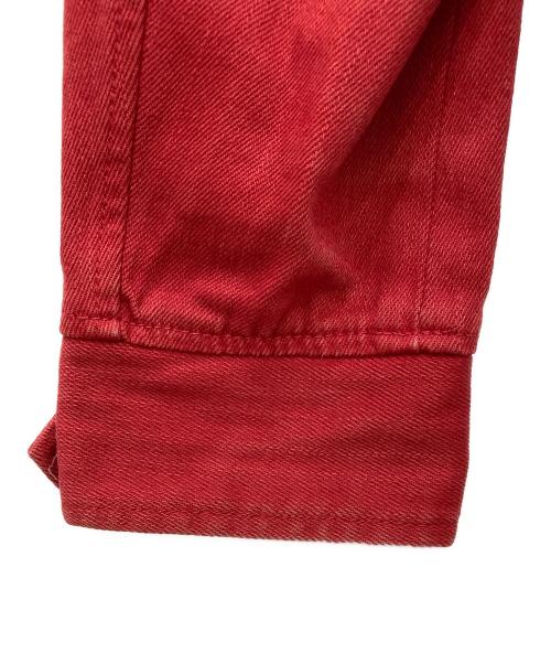 LEVI'S（リーバイス）LEVI'S (リーバイス) デニムライダースジャケット レッド サイズ:Mの古着・服飾アイテム