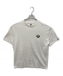 AAPE NOW（エイエイプナウ）の古着「ラバーロゴＴシャツ」｜ホワイト