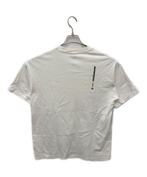 AAPE NOW（エイエイプナウ）AAPE NOW (エイエイプナウ) ラバーロゴＴシャツ ホワイト サイズ:Lの古着・服飾アイテム