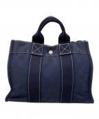 HERMESエルメス）の古着「ドーヴィルPM　ハンドバッグ」｜ネイビー