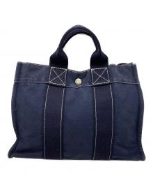 HERMES（エルメス）の古着「ドーヴィルPM　ハンドバッグ」｜ネイビー