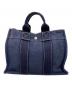 HERMES (エルメス) ドーヴィルPM　ハンドバッグ ネイビー：10000円