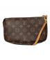 LOUIS VUITTON（ルイ ヴィトン）の古着「ショルダーポーチ　ポシェット・アクセソワール　モノグラム」｜ブラウン