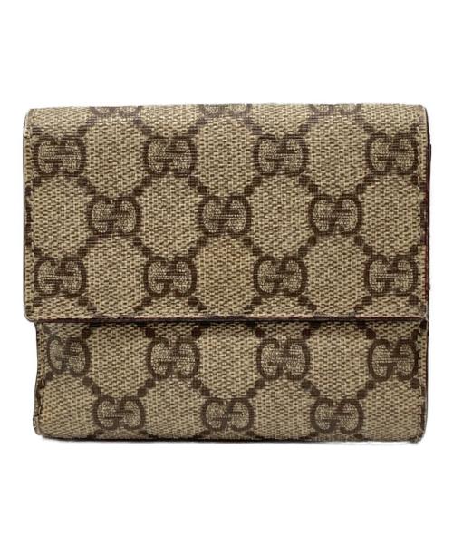 GUCCI（グッチ）GUCCI (グッチ) 2つ折り財布 ブラウンの古着・服飾アイテム