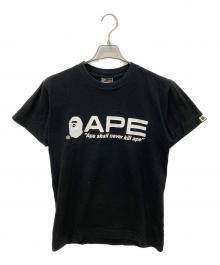 A BATHING APE（アベイシングエイプ）の古着「プリントTシャツ」｜ブラック