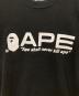 中古・古着 A BATHING APE (アベイシングエイプ) プリントTシャツ ブラック サイズ:Ｍ：5000円