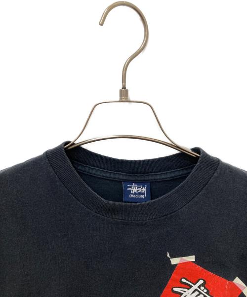 stussy（ステューシー）stussy (ステューシー) プリントTシャツ ネイビー サイズ:Ｍの古着・服飾アイテム