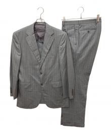 Aquascutum（アクアスキュータム）の古着「ウールシルク2Bセットアップスーツ」｜グレー