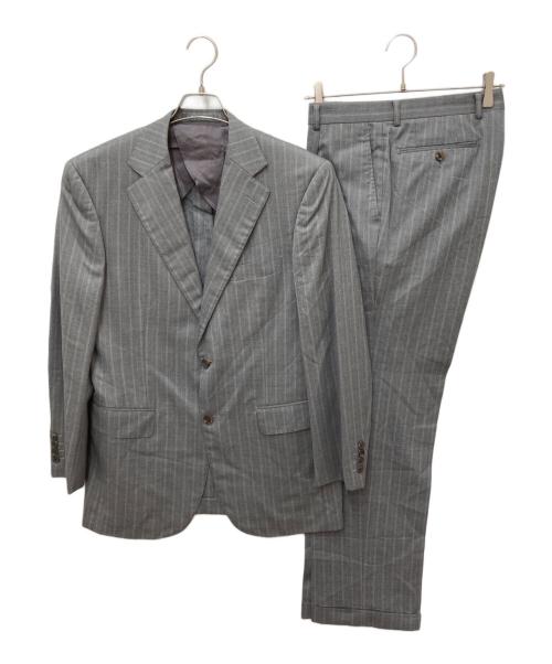 Aquascutum（アクアスキュータム）Aquascutum (アクアスキュータム) ウールシルク2Bセットアップスーツ グレー サイズ: 94A6の古着・服飾アイテム