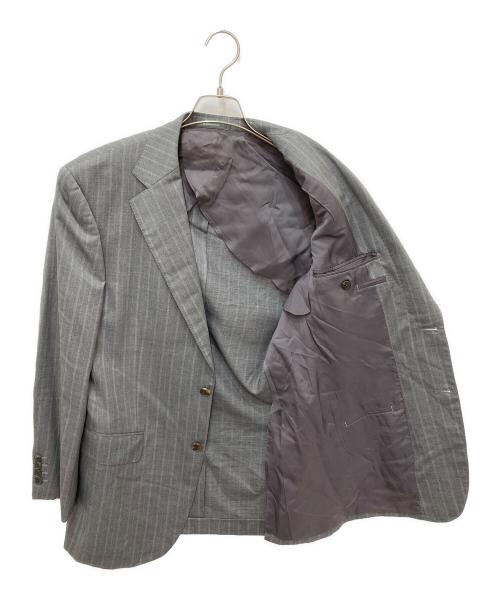 Aquascutum（アクアスキュータム）Aquascutum (アクアスキュータム) ウールシルク2Bセットアップスーツ グレー サイズ: 94A6の古着・服飾アイテム