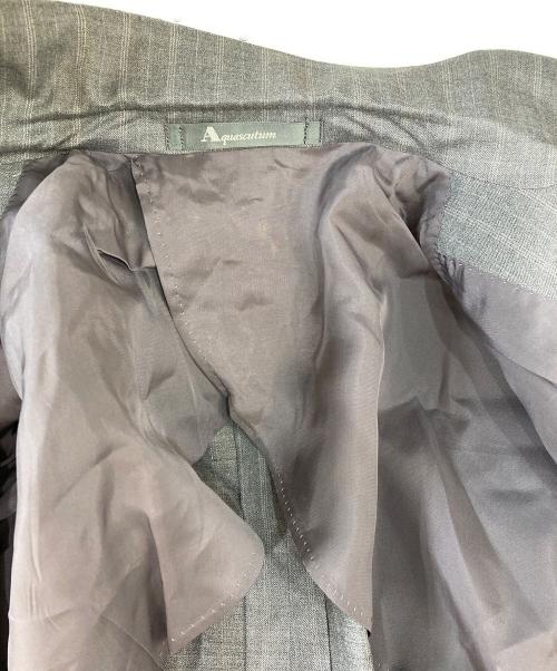 Aquascutum（アクアスキュータム）Aquascutum (アクアスキュータム) ウールシルク2Bセットアップスーツ グレー サイズ: 94A6の古着・服飾アイテム
