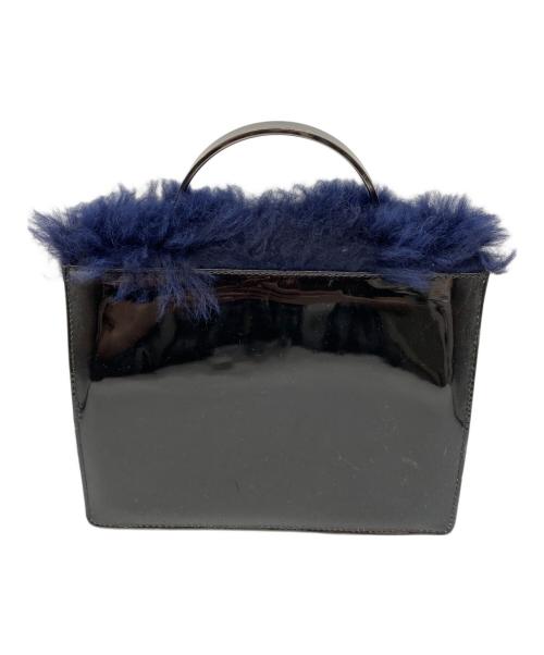 Vivienne Westwood（ヴィヴィアンウエストウッド）Vivienne Westwood (ヴィヴィアンウエストウッド) ハンドバッグ ネイビー×ブラックの古着・服飾アイテム
