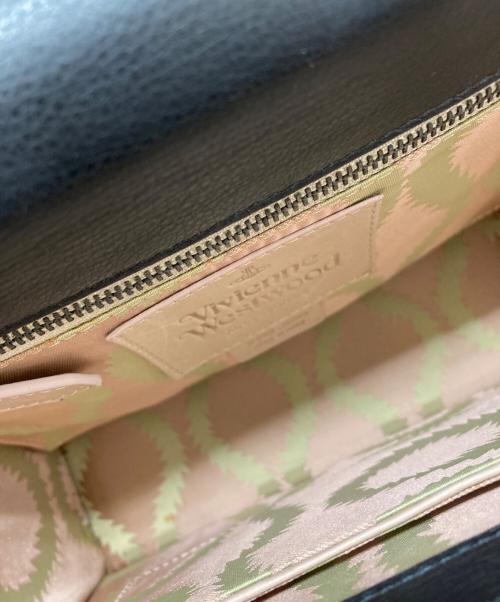 Vivienne Westwood（ヴィヴィアンウエストウッド）Vivienne Westwood (ヴィヴィアンウエストウッド) ハンドバッグ ネイビー×ブラックの古着・服飾アイテム