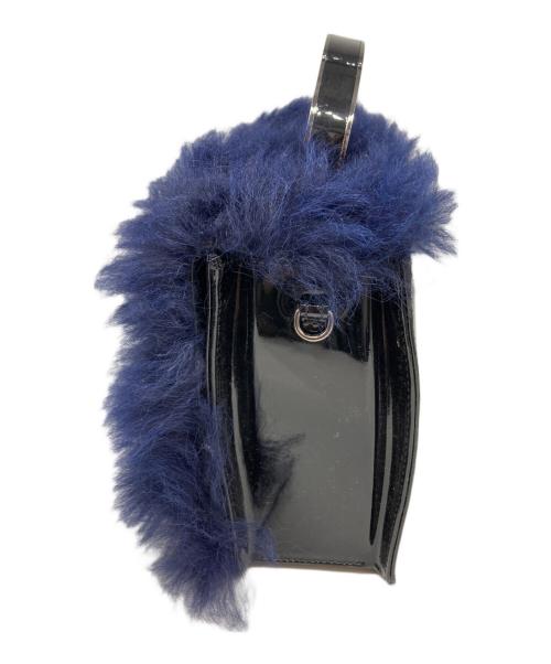 Vivienne Westwood（ヴィヴィアンウエストウッド）Vivienne Westwood (ヴィヴィアンウエストウッド) ハンドバッグ ネイビー×ブラックの古着・服飾アイテム