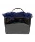 Vivienne Westwood (ヴィヴィアンウエストウッド) ハンドバッグ ネイビー×ブラック：14000円