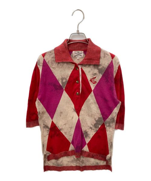 Vivienne Westwood ANGLOMANIA（ヴィヴィアンウエストウッドアングロマニア）VIVIENNE WESTWOOD ANGLOMANIA (ヴィヴィアンウエストウッドアングロマニア) ポロシャツ ピンク サイズ:38の古着・服飾アイテム