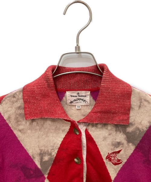 Vivienne Westwood ANGLOMANIA（ヴィヴィアンウエストウッドアングロマニア）VIVIENNE WESTWOOD ANGLOMANIA (ヴィヴィアンウエストウッドアングロマニア) ポロシャツ ピンク サイズ:38の古着・服飾アイテム