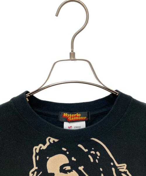 Hysteric Glamour（ヒステリックグラマー）Hysteric Glamour (ヒステリックグラマー) プリントTシャツ ブラック サイズ:FREEの古着・服飾アイテム
