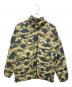 BAPE BY A BATHING APE（ベイプバイアベイシングエイプ）の古着「迷彩ダウンジャケット」｜カーキ