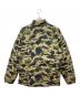 BAPE BY A BATHING APE (ベイプバイアベイシングエイプ) 迷彩ダウンジャケット カーキ サイズ:L：25000円
