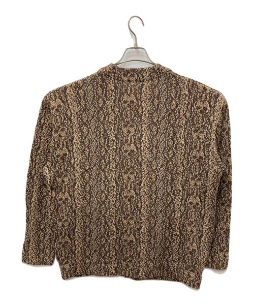 Hysteric Glamour（ヒステリックグラマー）Hysteric Glamour (ヒステリックグラマー) SPEAK NO EVILワッペン カーディガン ブラウン サイズ:Lの古着・服飾アイテム