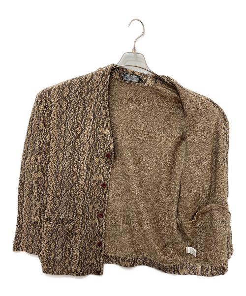 Hysteric Glamour（ヒステリックグラマー）Hysteric Glamour (ヒステリックグラマー) SPEAK NO EVILワッペン カーディガン ブラウン サイズ:Lの古着・服飾アイテム